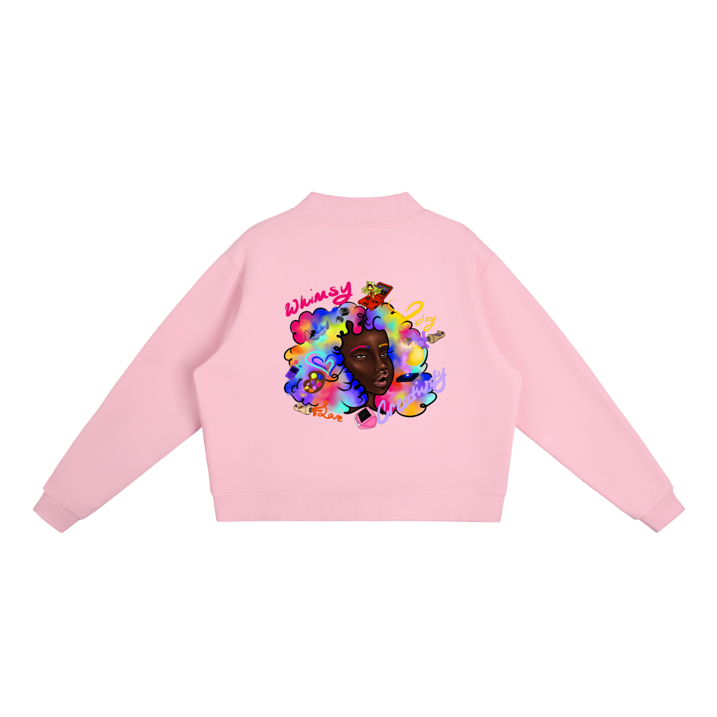 Voudõis Essential “Whimsy” Fleece Crew Neck