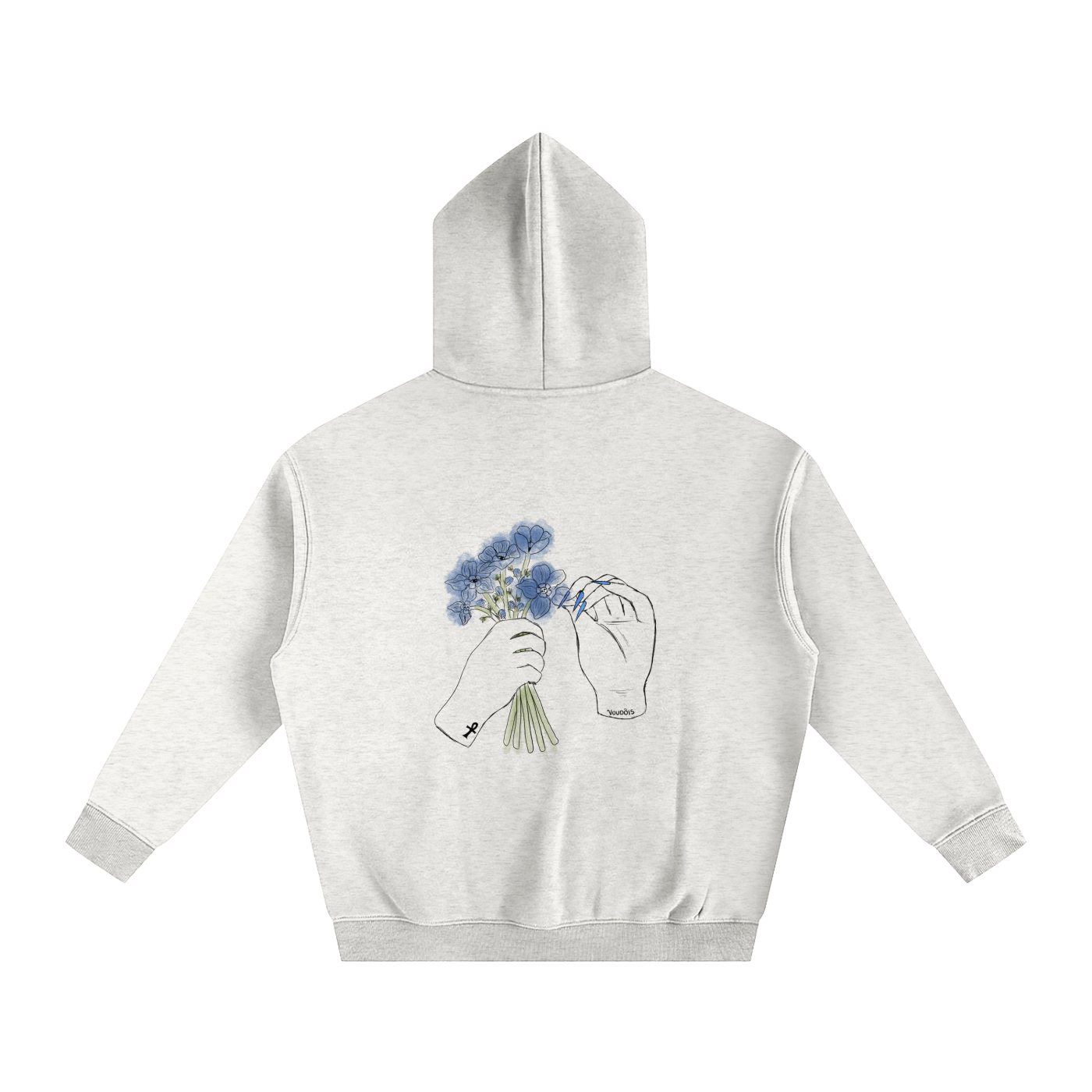 FORGET ME NOT Oversized Fleece Sweatshirt