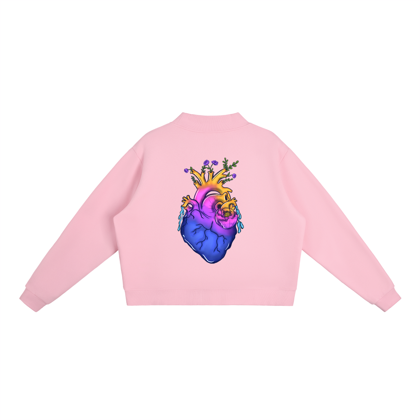 Voudõis Essential “Love Blooms” Fleece Crew Neck