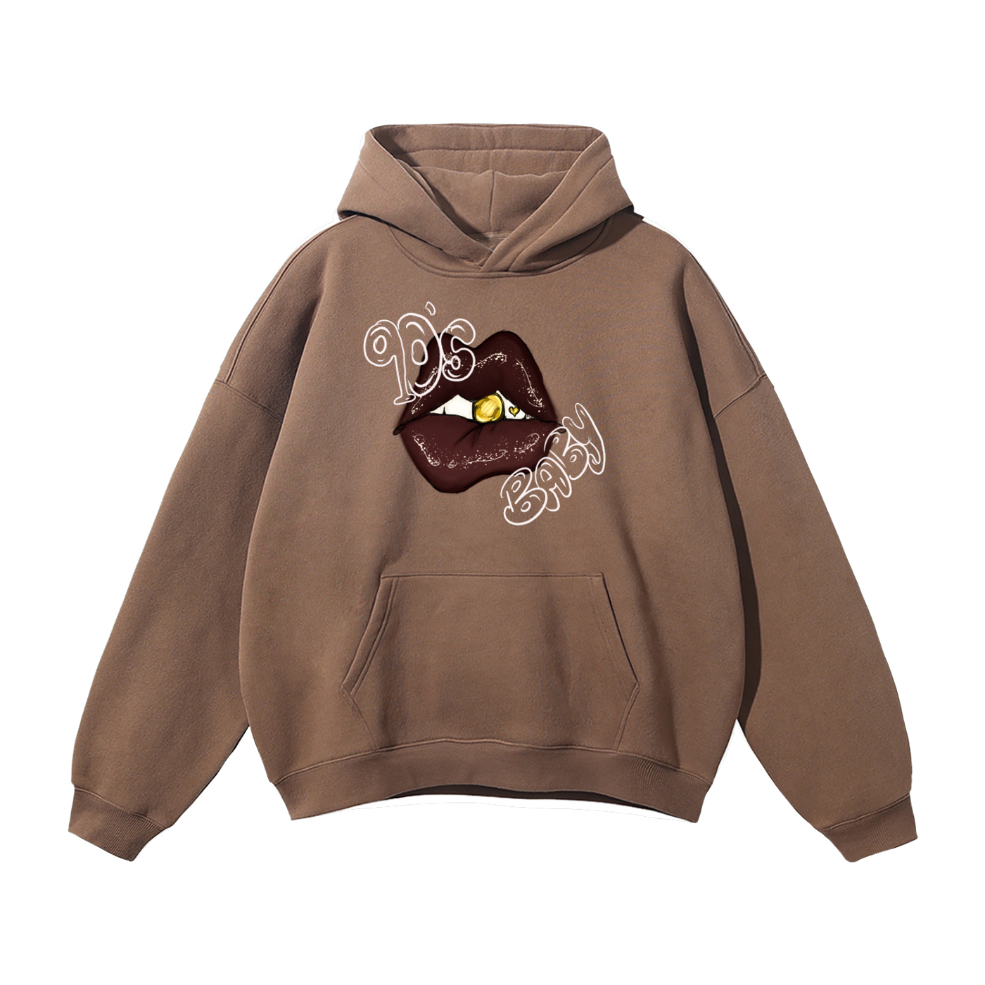 90s Baby Oversized Fleece Hoodie